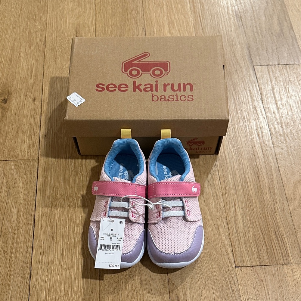 See Kai Run Pink and Purple Kids Sneakers